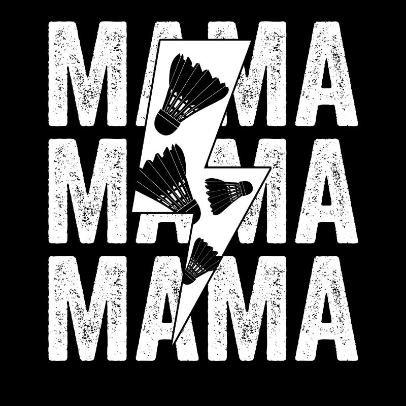 Federball Mama Mutter Badminton