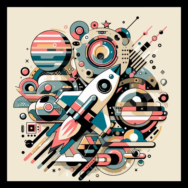 Expédition spatiale colorée