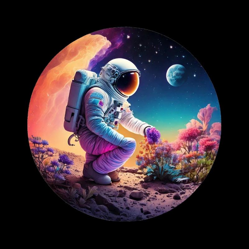 Astronaute jardinier