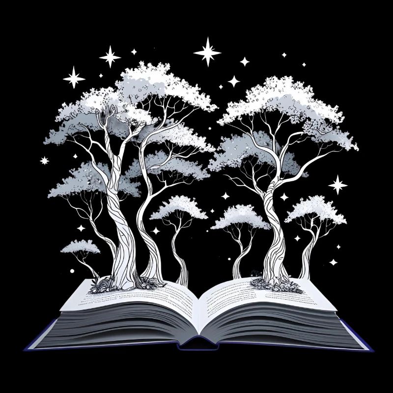 Magic Forest – Buch mit Bäumen