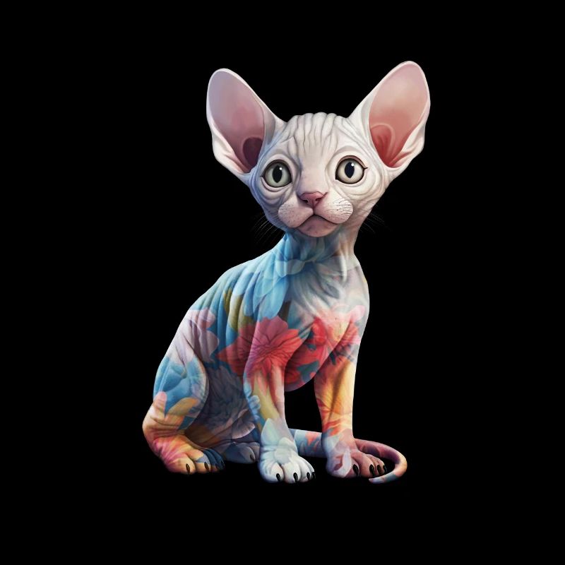 Fleurs de chat Sphynx