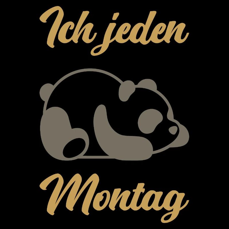 Lustig Panda Pandabär Spruch Geschenk Geschenkidee