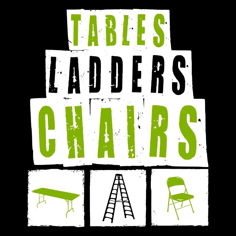 TABLES ÉCHELLES CHAISES Motif de lutte