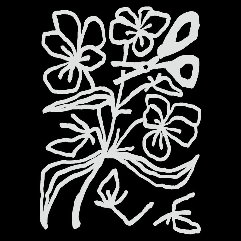 Blume Schere Schnitt