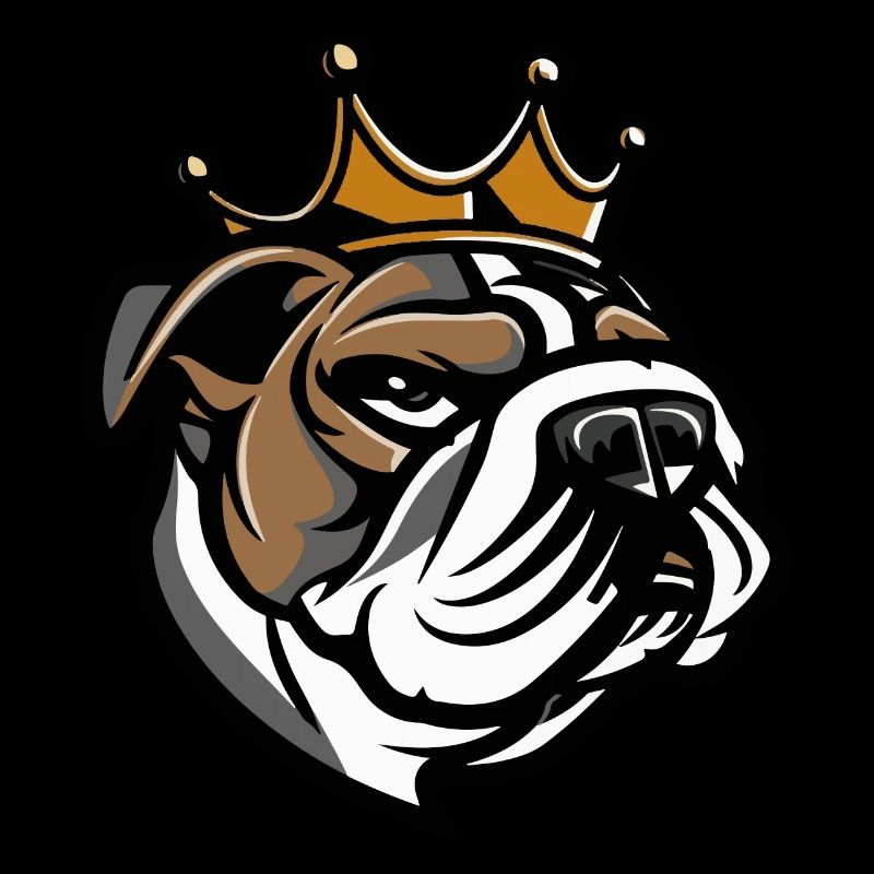 Couronne de chien bouledogue