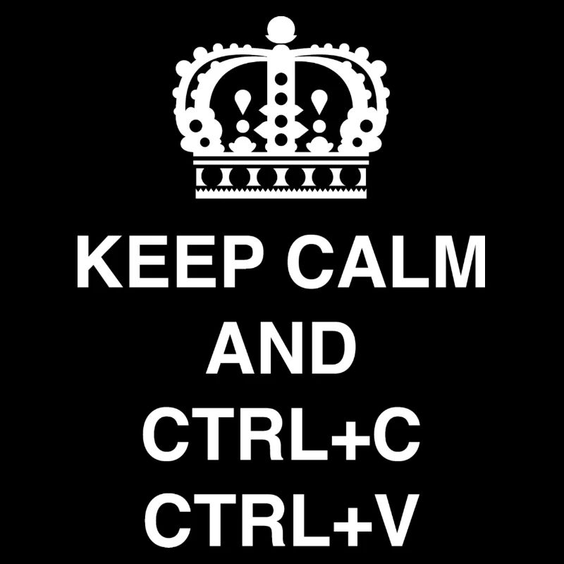 T-shirts de classe Keep calm et CTRL+C CTRL+V