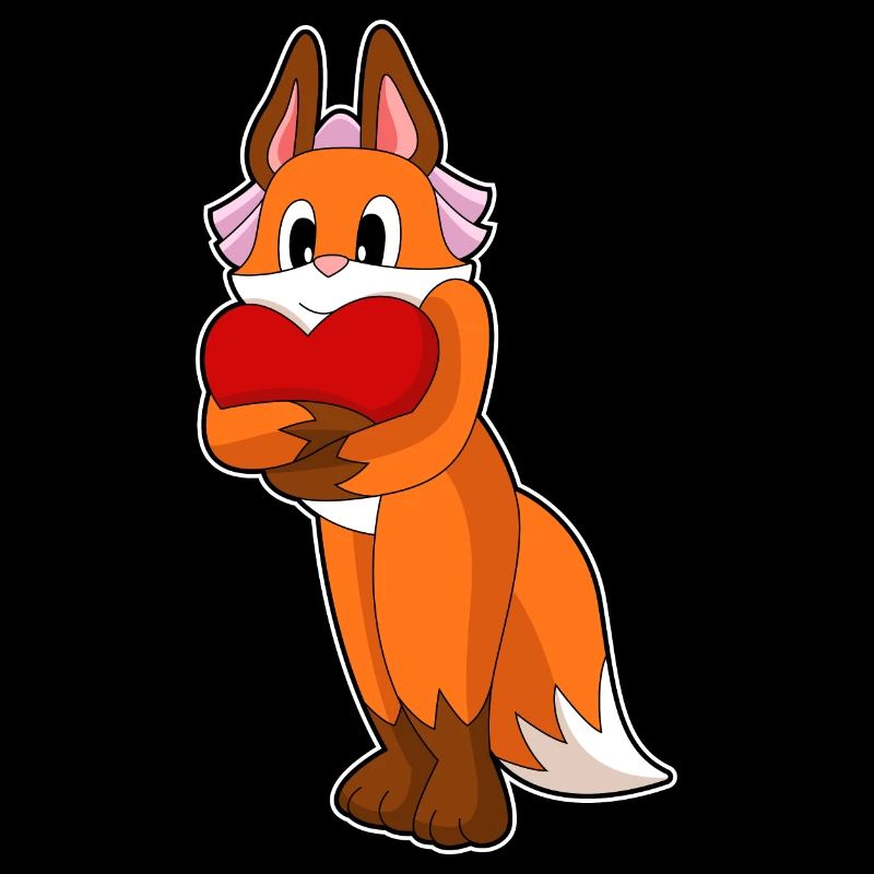 Fuchs Braut Herz Hochzeit