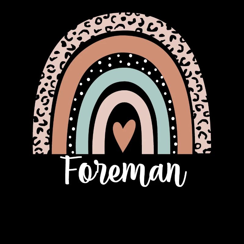 Vorarbeiter Regenbogen Leopard Lustiger Vorarbeiter Wertschätzung