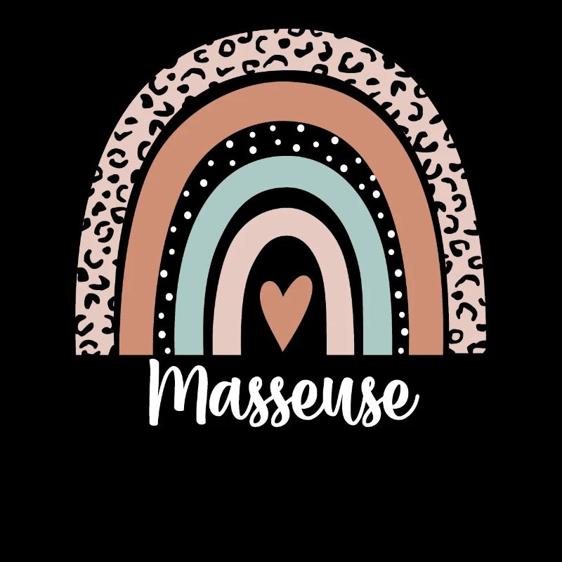 Masseuse Rainbow Leopard Funny Masseuse