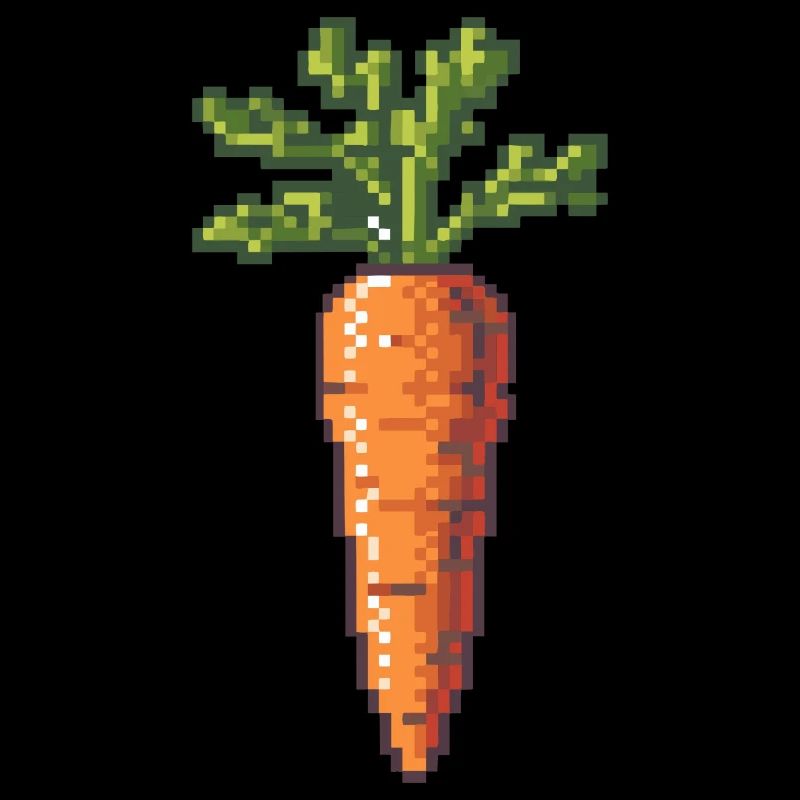 Icône pixel carotte