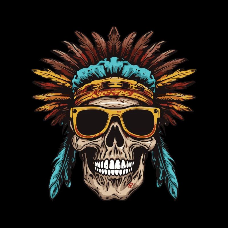 Apache Totenkopf Indianer