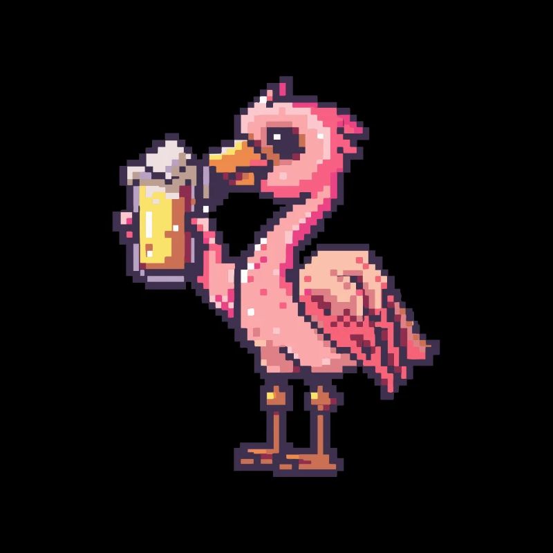 Flamingo Bier Pixel