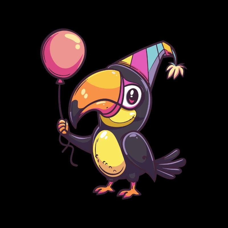 Tukan Vogel Geburtstag Comic