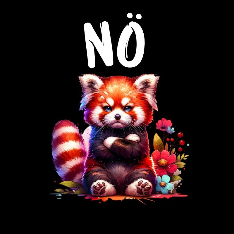 Panda roux Drôle de dicton Nope Renard de Feu