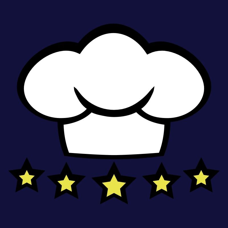 Chef Kitchen Chef's Hat 5 Star Master Cool
