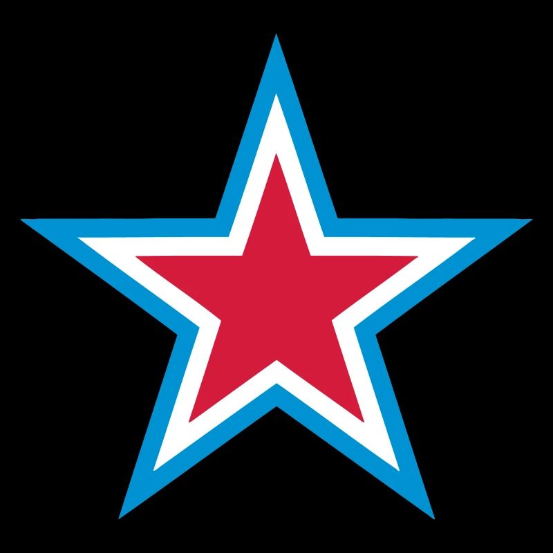 Blue Star Red White
