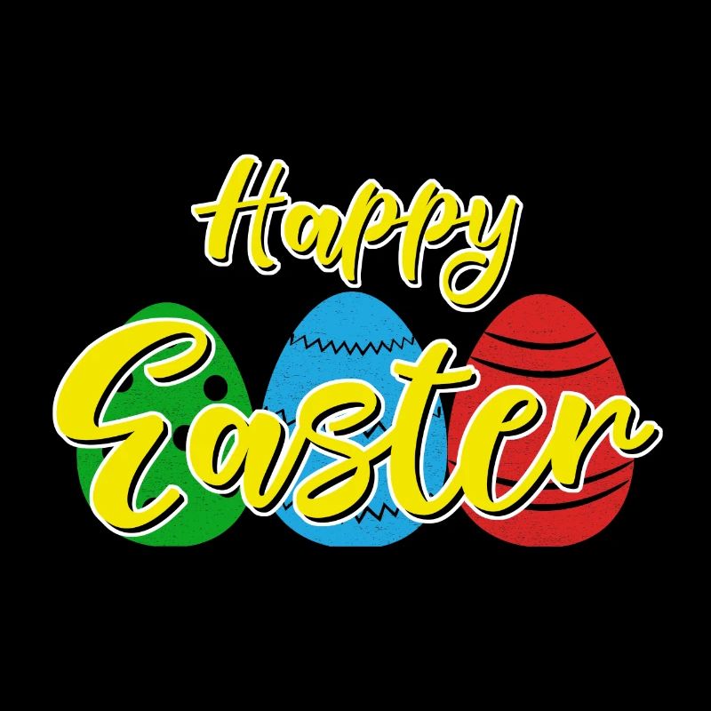 Happy Easter - Easter bunny Easter eggs celebration gift