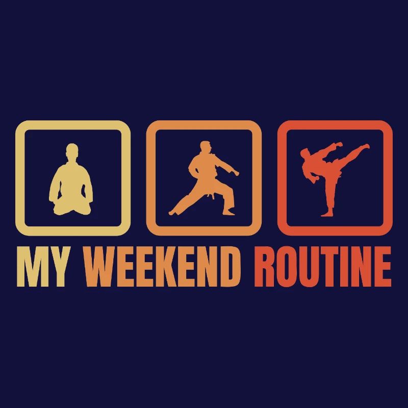 Karateka Wochenendroutine