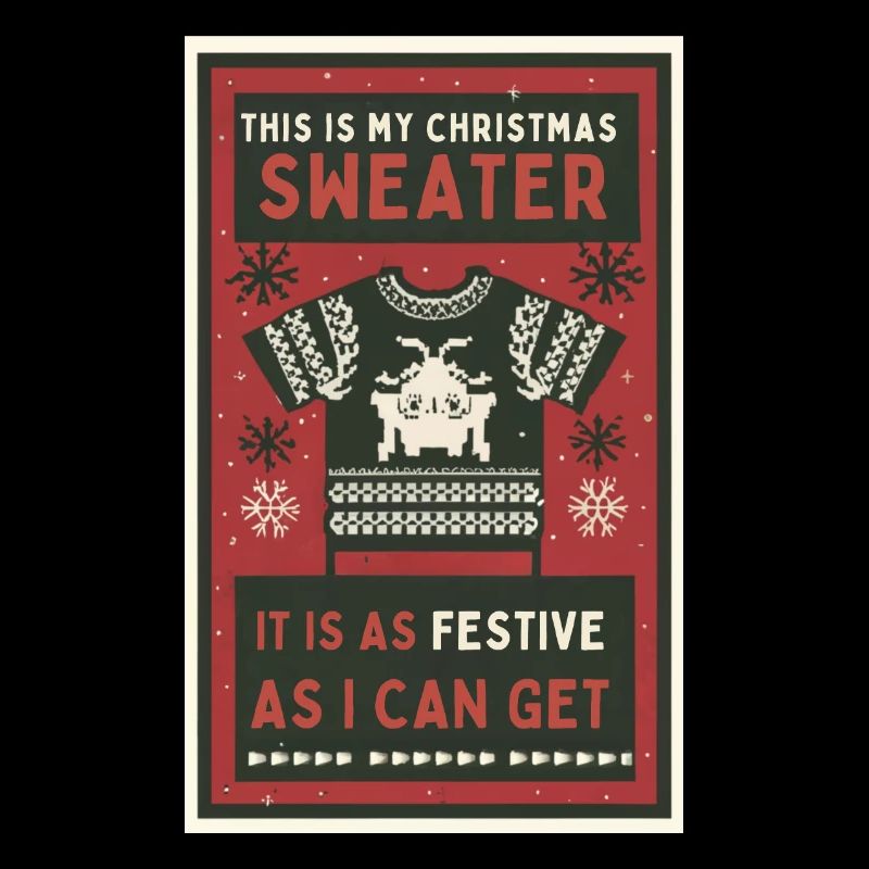 Das ist mein Weihnachtspullover.