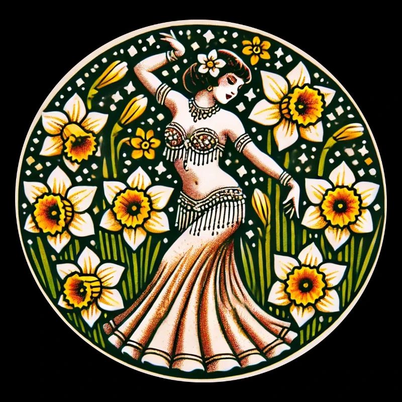 Springtime Daffodil Flower Belly Dancer