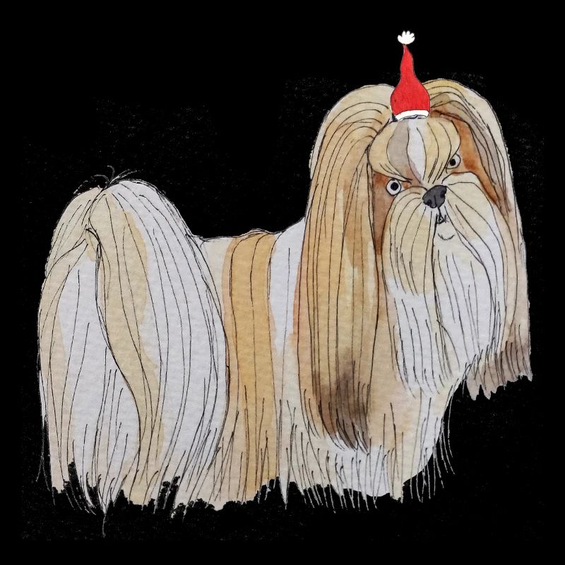 Noël à Lhassa Apso