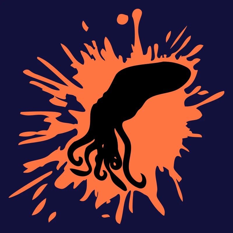 Octopus Paint Blobs Octopus Drops Graffiti Blobs