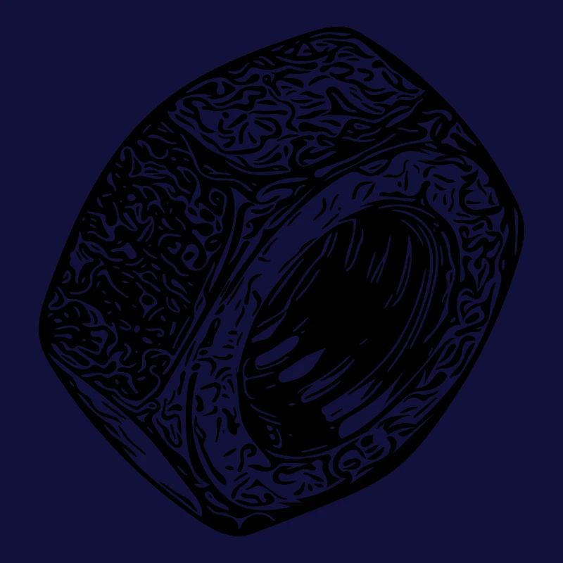 Schraubenmutter dunkler Oberfläche