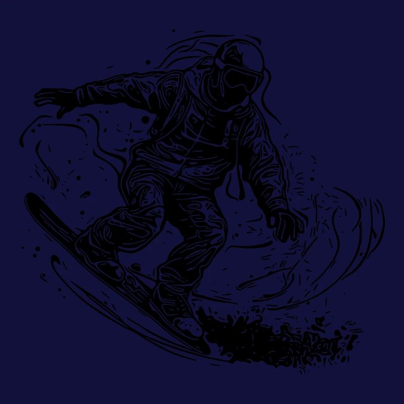 Off Road Snowboarding Jump Style Cooler Move