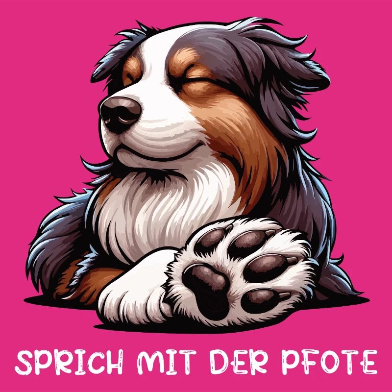 Sprich mit der Pfote Australian Shepherd Aussie 