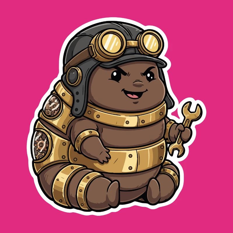 Steampunk Engineer Engineer Brass Crawler
