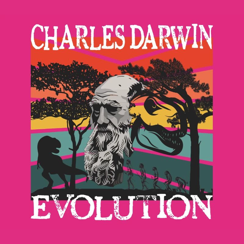 Idée cadeau textile Charles Darwin Evolution