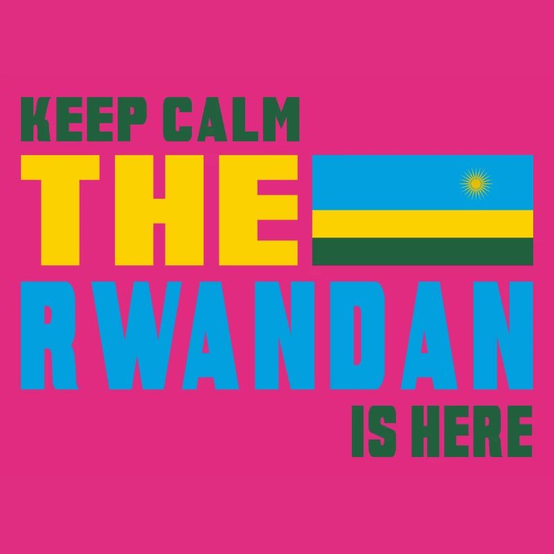 Design drapeau Rwanda Keep Calm
