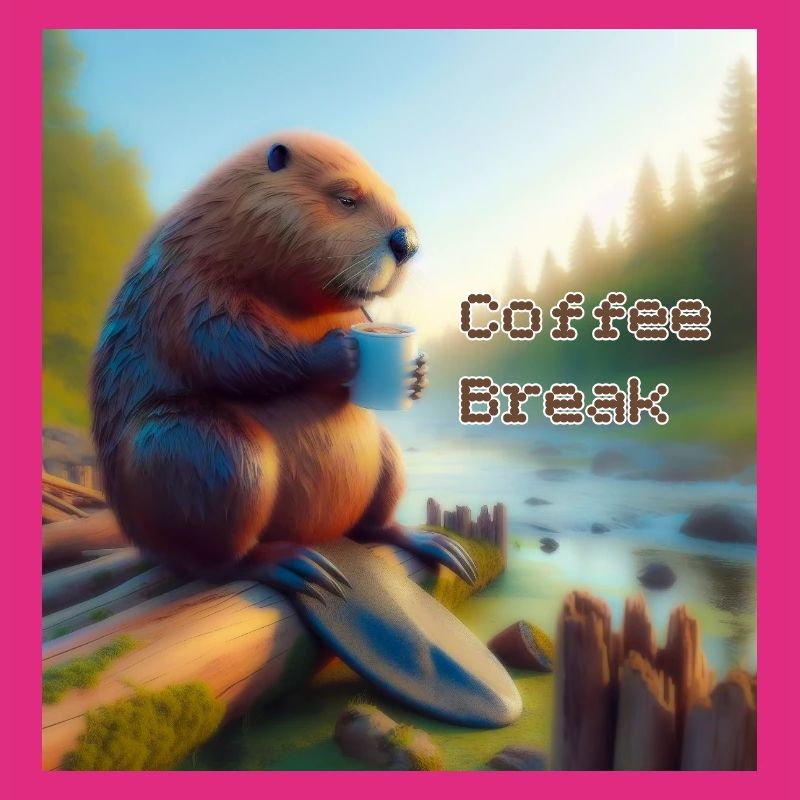 Biber Kaffeepause