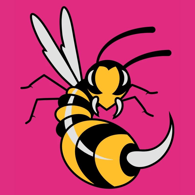 Wasp with giant sting