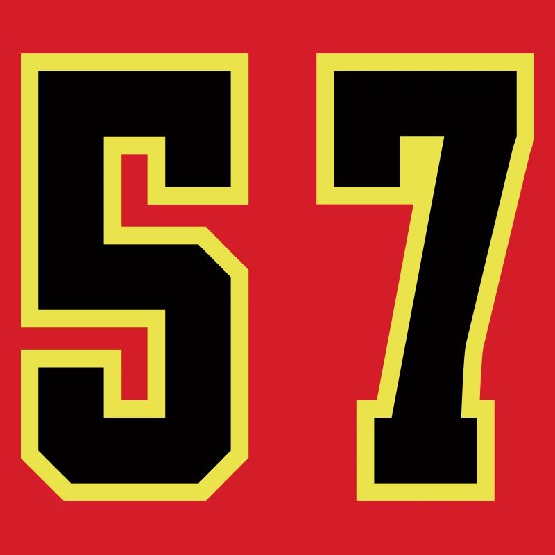 Maillot à 57 numéros