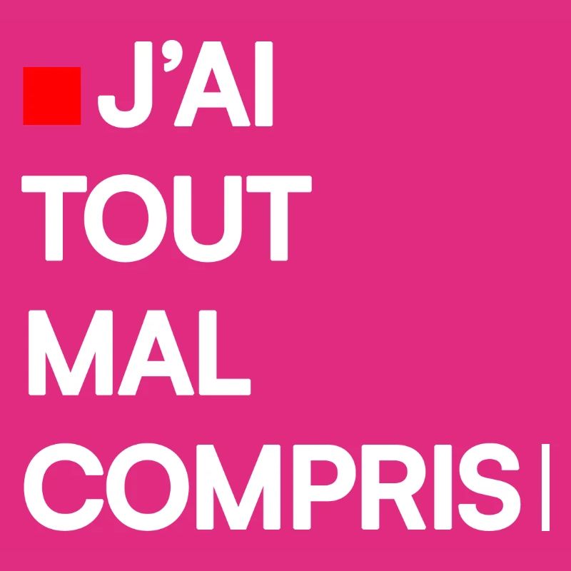 J’AI TOUT MAL COMPRIS | Humour autodérision