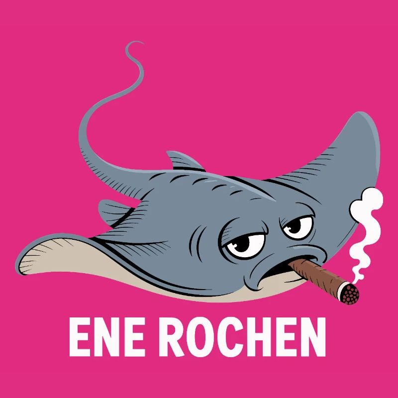 Ene Rochen Raucher Spruch Zigarette Kippe Rauchen