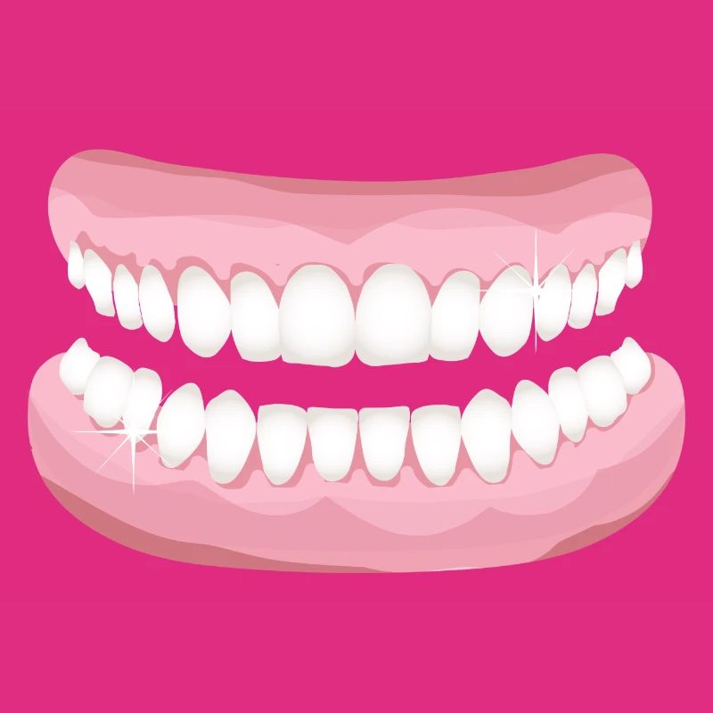 bright teeth with sparkling clean teeth