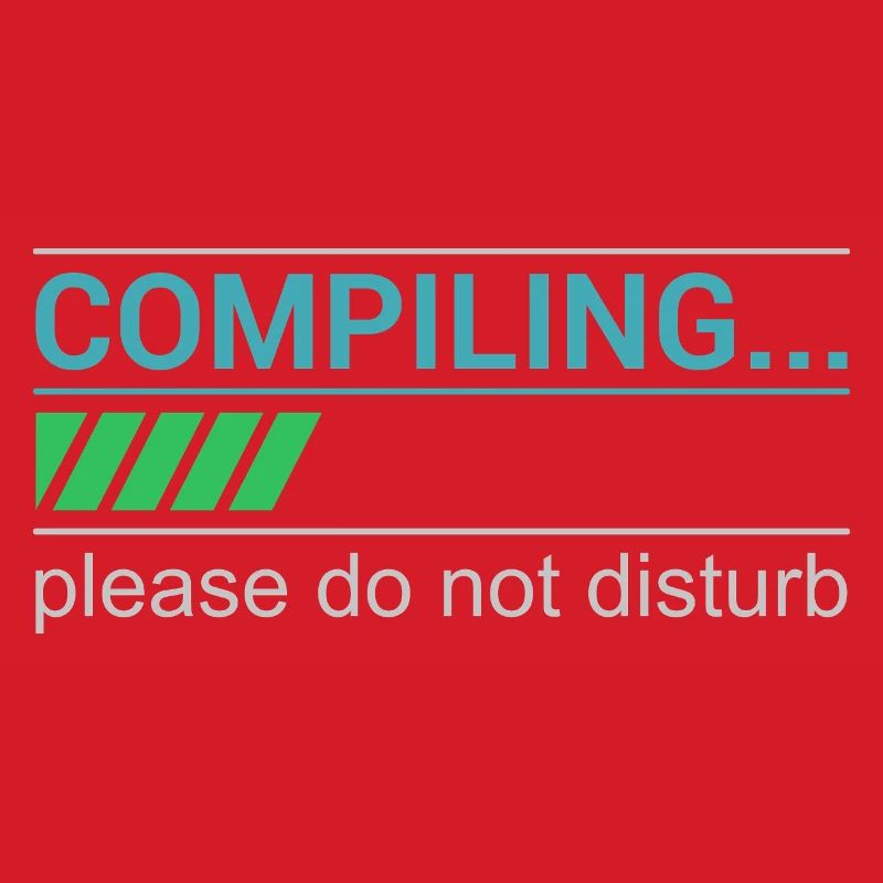 Funny Programmer T-Shirt - Compiling Please