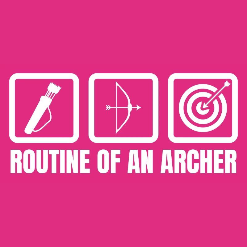Routine eines Bogenschützen