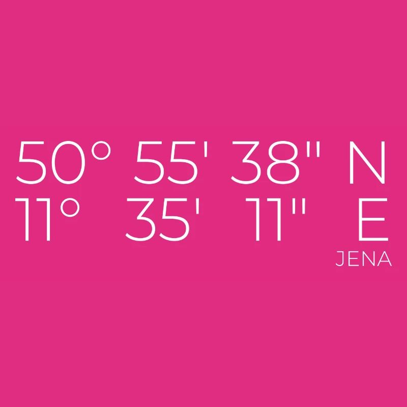Coordinates Jena, Thuringia