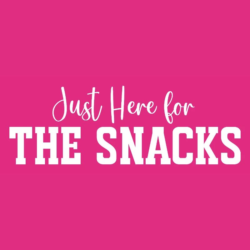 Snack Time Bold Typography Tee Print