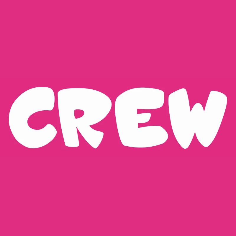 Crew Bubbles Typography