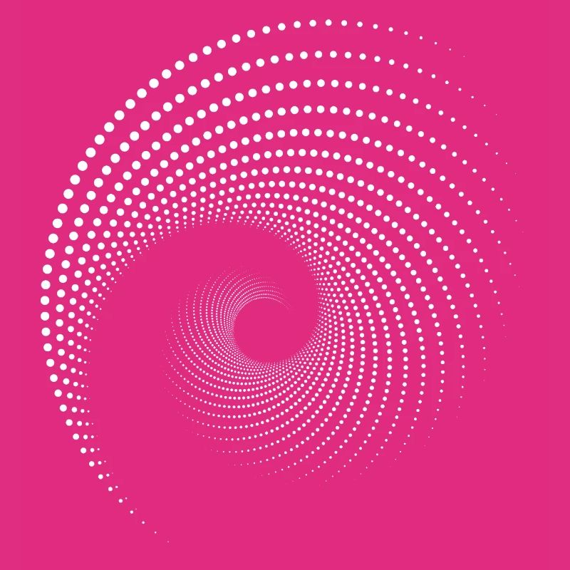Impression à Spirale à Points Galaxies