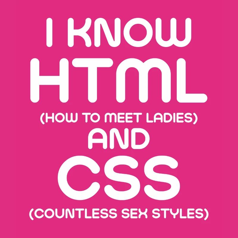 Je connais html et CSS