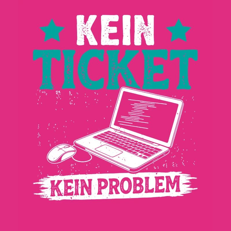 Nerd Computer NO TICKET NO PROBLEM FUNNY