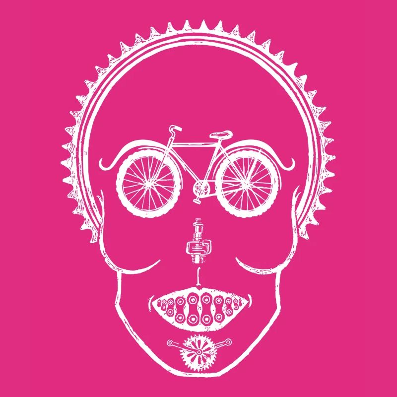 Conception d’illusion optique de crâne de vélo
