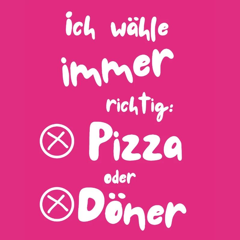 Ich wähle Pizza oder Döner