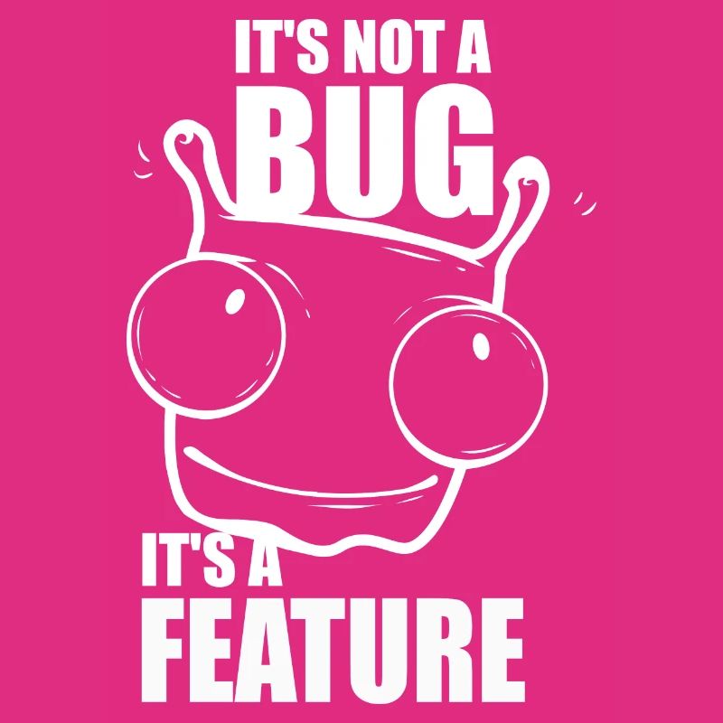 it is not a bug it is a feature - programmer