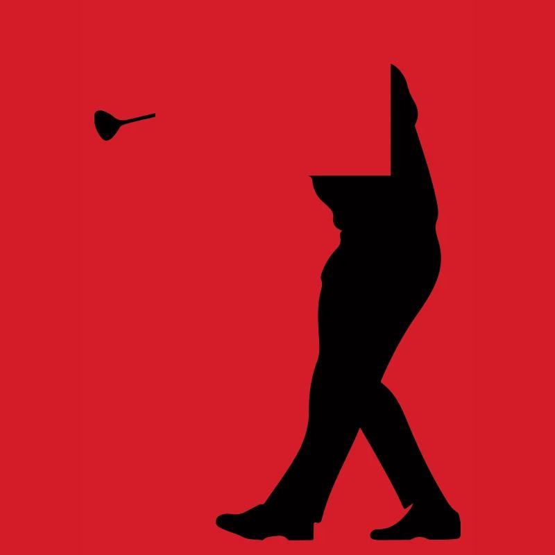 Golfer Mann Silhouette